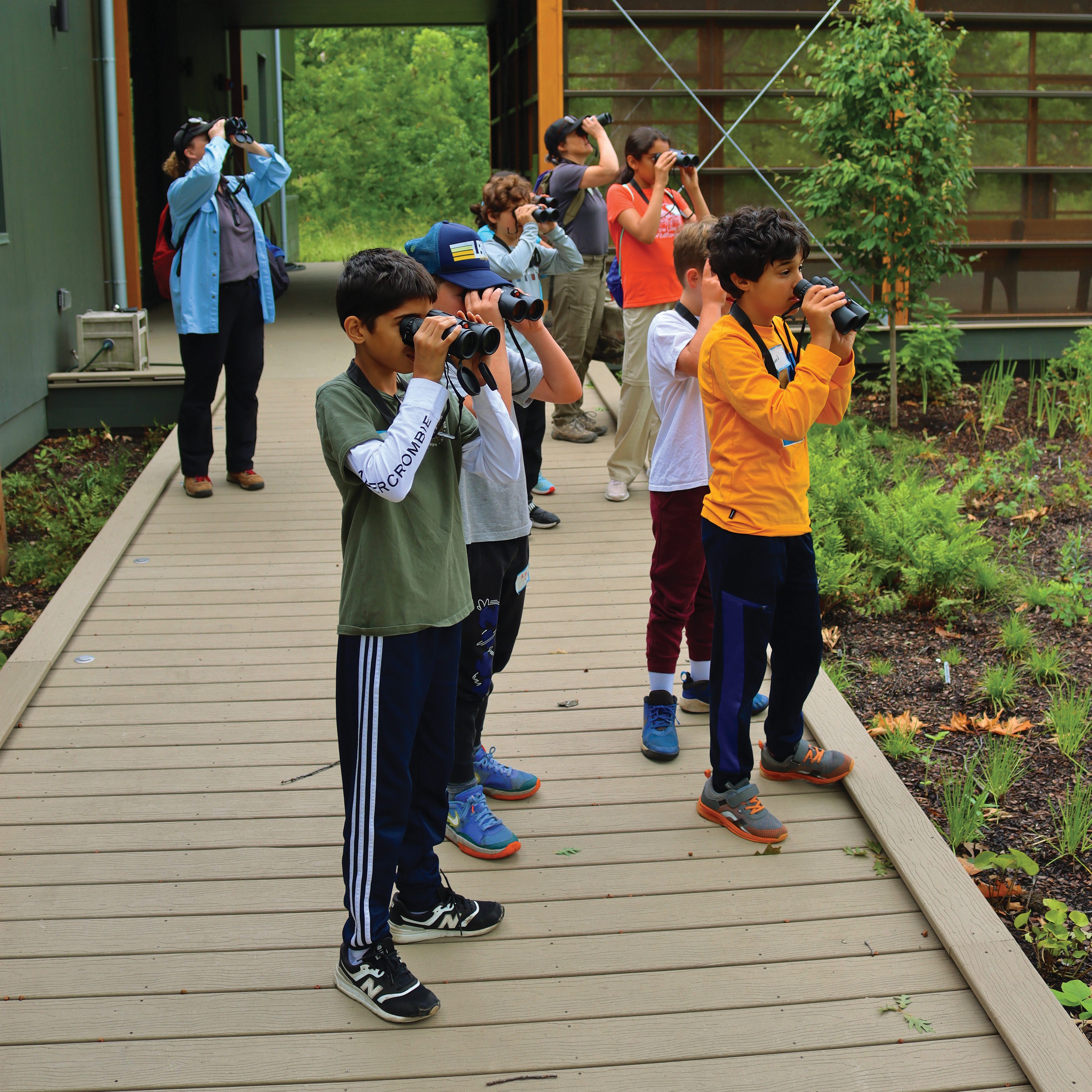 With so many trees surrounding the REC, birdwatching is made easier. Photo © Lake County Forest Preserves.